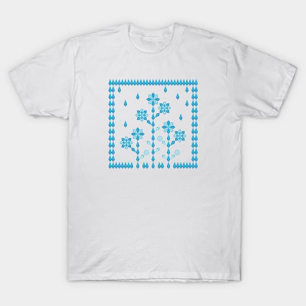 Winter flower garden, version three T-Shirt by kindsouldesign